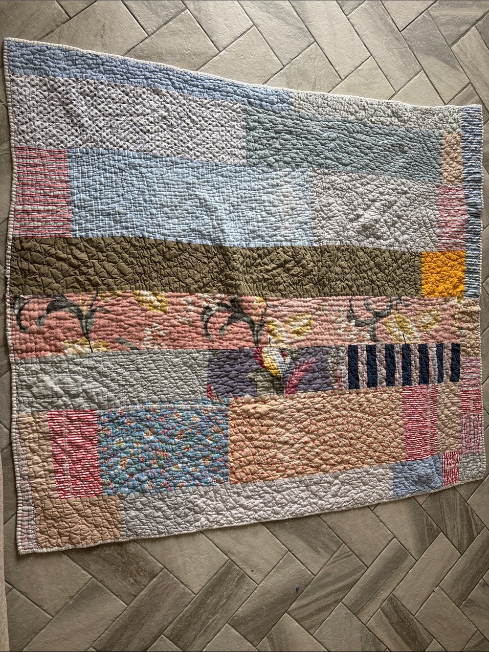Homemade cozy quilt